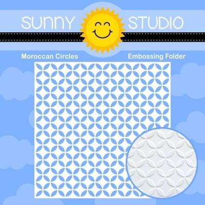 Sunny Studio Embossingfolder - Moroccan Circles